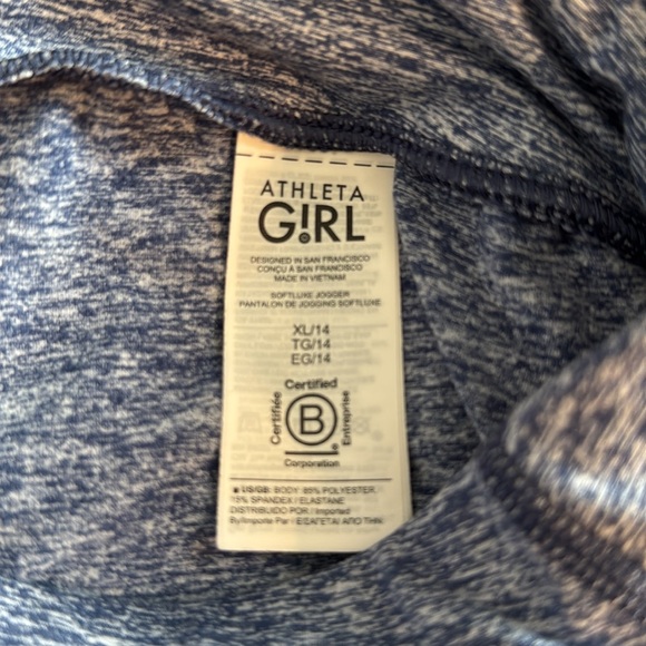 Athleta Girl Softluxe Jogger size XL 14 - Picture 2 of 3